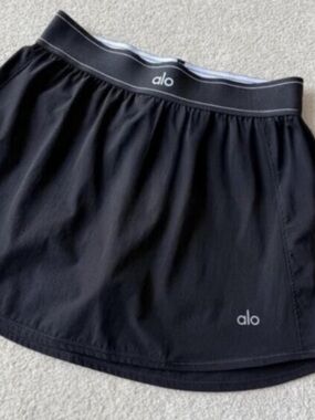 ALO Black Tennis Skirt